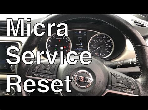 Comment R Initialiser Le Voyant De Service Nissan Micra Nissan Micra