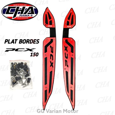 Jual Plat Bordes Pcx Lokal Cnc Panel Bordes Pijakan Kaki Honda Pcx