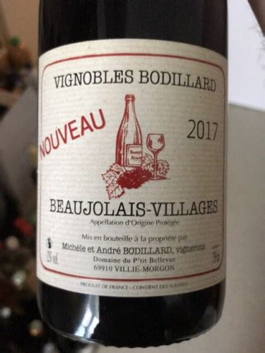 Vignobles Bodillard Beaujolais Villages Nouveau Vivino Us