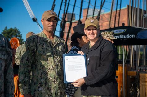 DVIDS Images USS Constitution Sailor Awarded MOVSM Image 3 Of 6