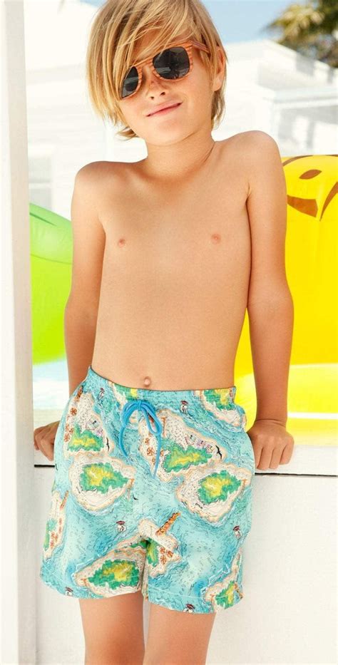 Little Peixoto Boys Swim Trunks In Island Hopping B800-P61