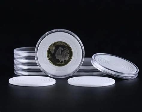 10pcslot Coins Container Box Coin Capsules 46mm Applied Clear Holder