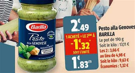 Promo Pesto Alla Genovese Barilla Chez Coccimarket Icatalogue Fr