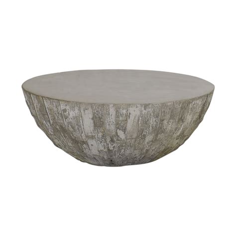 The Versatile Concrete Drum Coffee Table: A Stylish And Functional