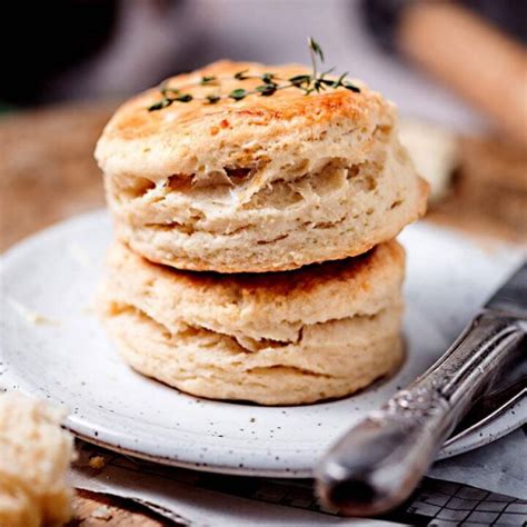 Easy Flaky Homemade Biscuits No Baking Powder Or Soda