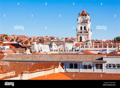 Sucre Aerial View From The Church Of San Felipe Neri Viewpoint In