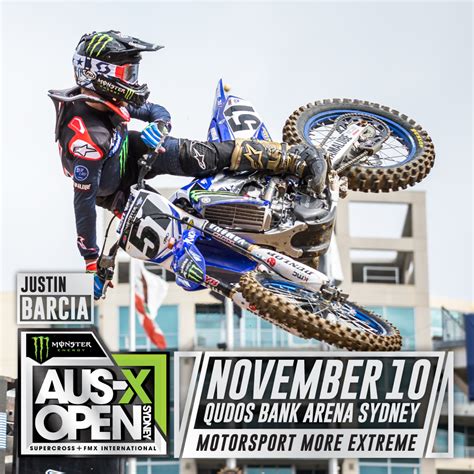 Justin Barcia to bang bars at the 2018 Monster Energy AUS-X Open Sydney ...