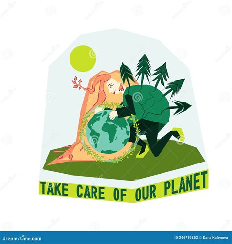 World Environment Day Or Earth Day Concept Save Our Planet Vector