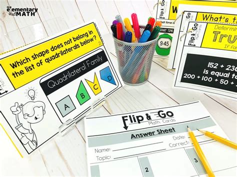 25 Awesome Task Card Ideas Teachers Love Mr Elementary Math