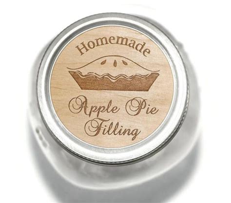 Canning jar labels Apple Pie label wood jar label custom | Canning jar labels, Mason jars labels ...