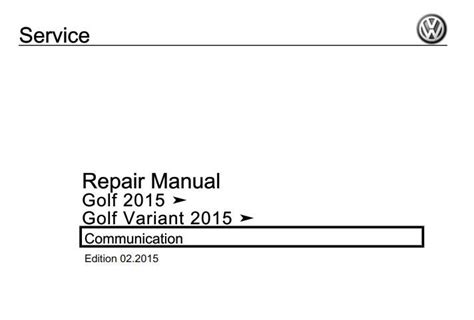 Vw Golf Service Manual