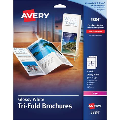 Avery Tri-Fold Brochure Paper - AVE5884 | OfficeSupply.com