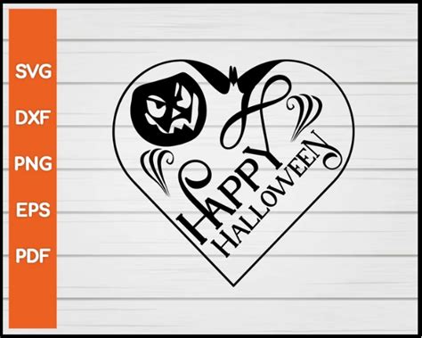 Happy Halloween Svg Cut File For Cricut Silhouette Eps Png Dxf