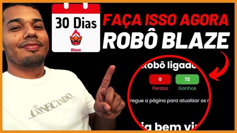 MELHOR ROBÔ PARA GANHAR DINHEIRO NA BLAZE 30 dias usando o Robô do