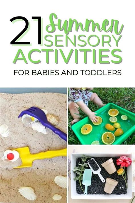 21 Summer Sensory Activities For Babies And Toddlers Habitat For Mom