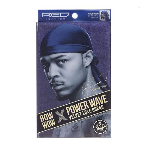 Red By Kiss Bow Wow X Power Wave Velvet Luxe Durag Royal Blue