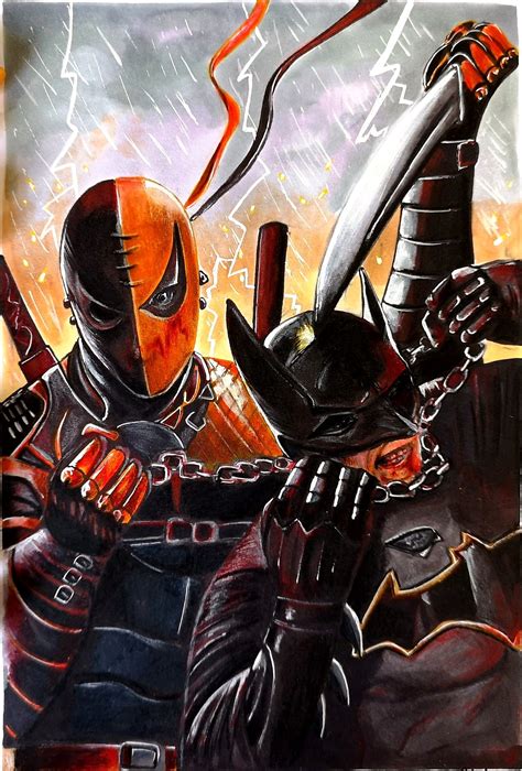 How To Draw Deadpool Vs Deathstroke