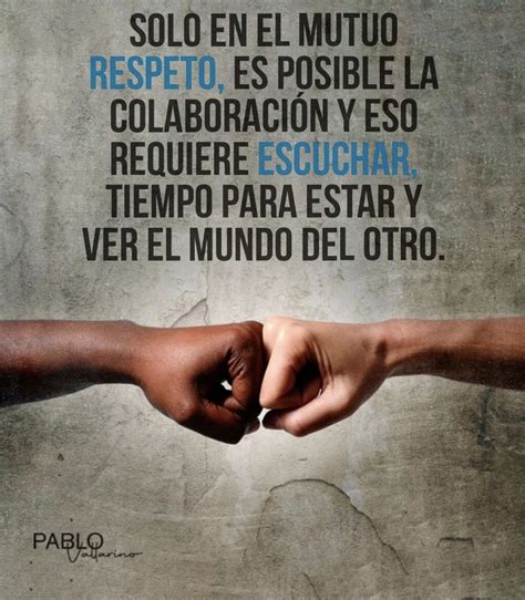 Two Hands Reaching Out Towards Each Other With The Words In Spanish