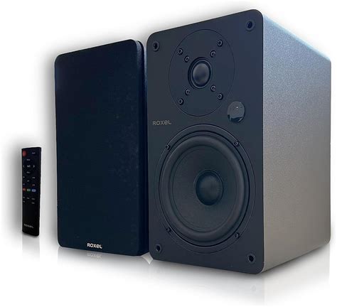 Roxel Onyx Active Bookshelf Speakers 100 Watt RMS Power Wireless BT 5