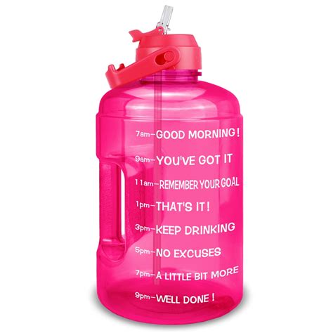 Quifit L Oz Gallon Water Bottle With Straw Portable Sports Daily