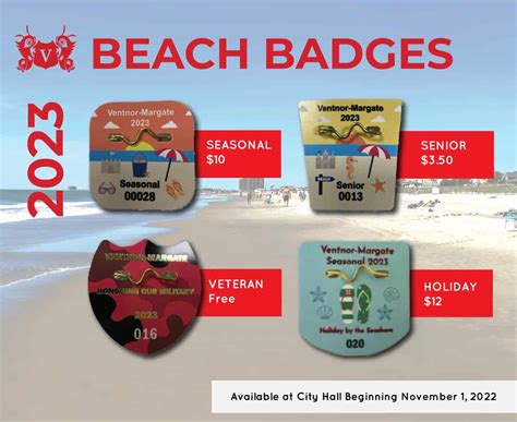 2023 Ventnor Beach Badges Now Available - Downbeach BUZZ