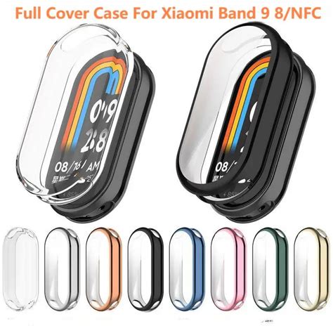 Full Cover Case For Xiaomi Mi Band9 8 Screen Protec Mi Band 8 9 Nfc Screen