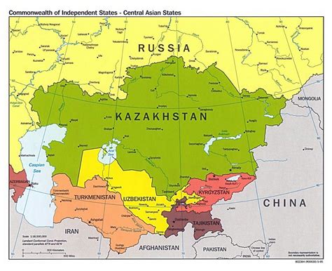 Карты Центральной Азии | Коллекция карт Центральной Азии | Азия | Maps ...