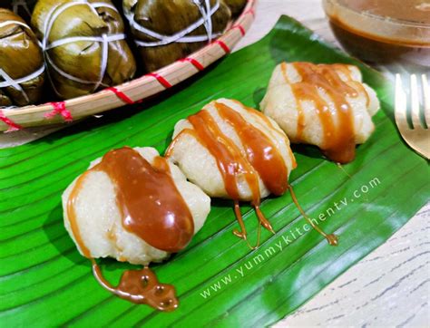 Suman Malagkit with Latik Sauce - Yummy Kitchen