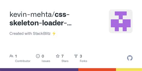 GitHub Kevin Mehta Css Skeleton Loader Implementation Created With