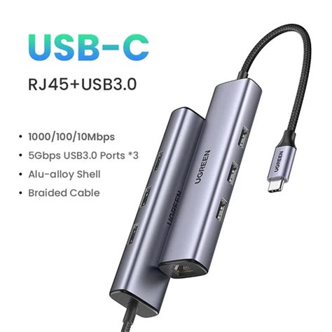 Ugreen Adaptateur Usb C Vers Usb30 Rj45 La Boutique Partner Micro