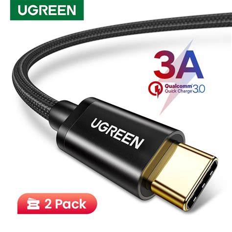 Ugreen Cable Usb Tipo C De Carga R Pida Paquete De Cables Trenzados