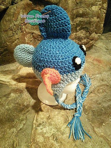 Ravelry Pokemon Mudkip Earflaps Hat Pattern By Sissy Johnson