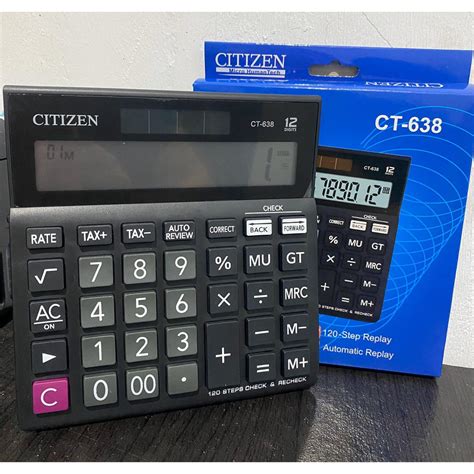 Jual KALKULATOR CITIZEN CT 638 12 DIGIT UKURAN BESAR Shopee Indonesia