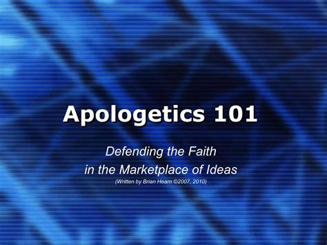 Th 325 A1a Apologetics 101 Ppt