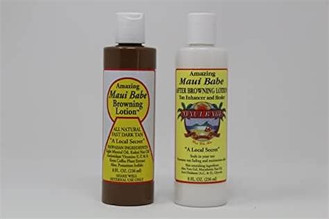 Maui Babe Tanning Lotion Set Includes Browning Lotion Oz After Browning Lotion Oz And Tote