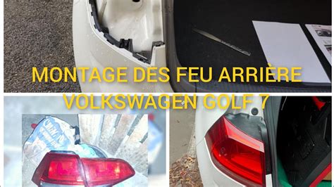 démonter les feu arrière VOLKSWAGEN GOLF MK7 YouTube