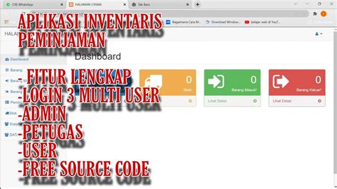 Aplikasi Inventaris Peminjaman Berbasis Web Menggunakan Php Native