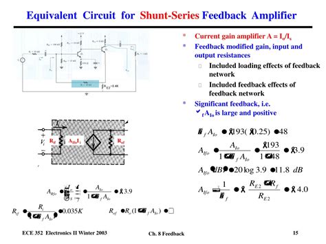 Ppt Shunt Series Feedback Amplifier Ideal Case Powerpoint