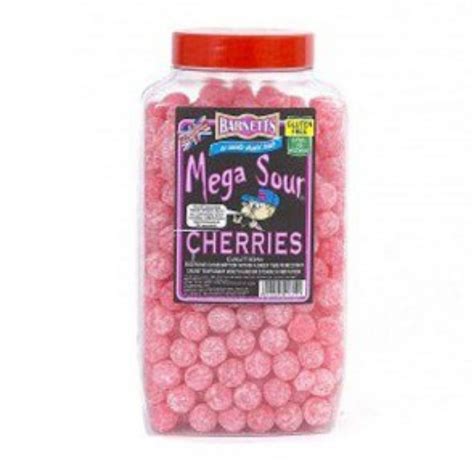 Barnetts Mega Sour Cherries | British Candy – Candy Funhouse CA