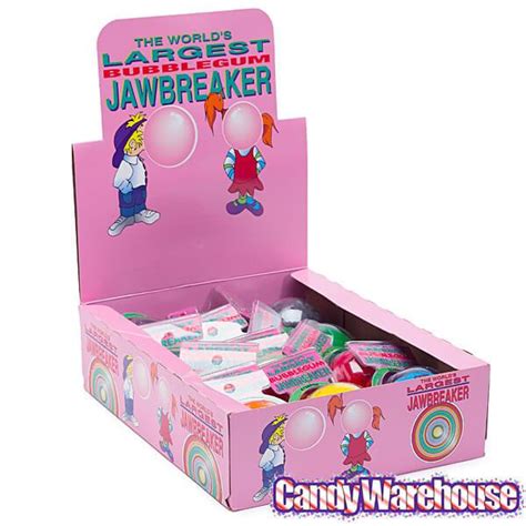 World S Largest Bubble Gum Jawbreakers 12 Piece Display Candy Warehouse