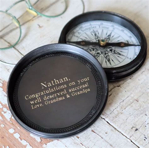 Emerson No Path Quote Compass Etsy