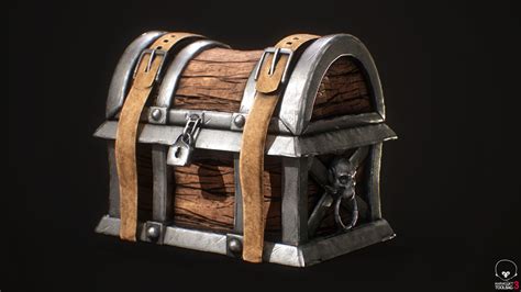 Treasure Chest Free 3D Model Obj Free3D