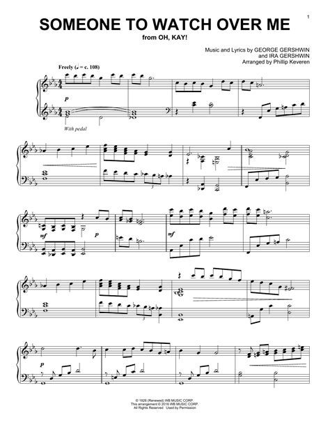 Someone To Watch Over Me | Sheet Music Direct