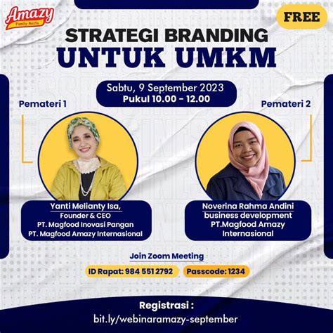 Ikuti Webinar Magfood Training Center Dengan Tema Strategi Branding