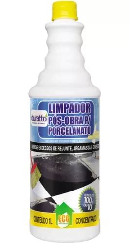 Limpador Concentrado Pós Obra P Porcelanato 1lt Duratto