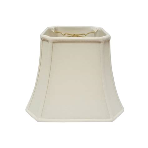 Royal Designs Square Cut Corner Bell Basic Linen Eggshell Lamp Shade 8 X 14 X 11 25 Bed Bath