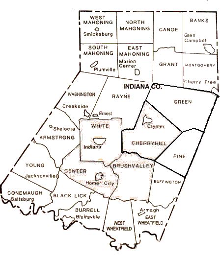 Townships In Indiana County Pa