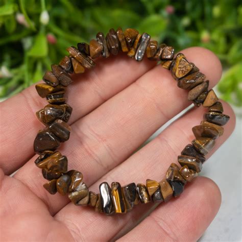 Tiger Eye Chip Bracelet The Crystal Council