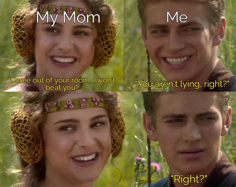 Padme Anakin Meme Template