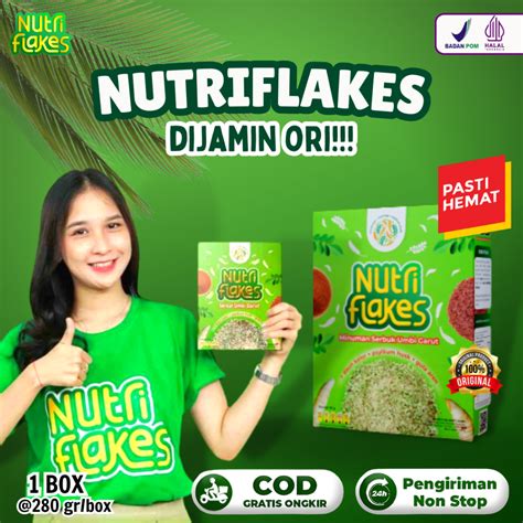 Jual Nutriflakes Alami Minuman Umbi Garut Sehat Solusi Asam